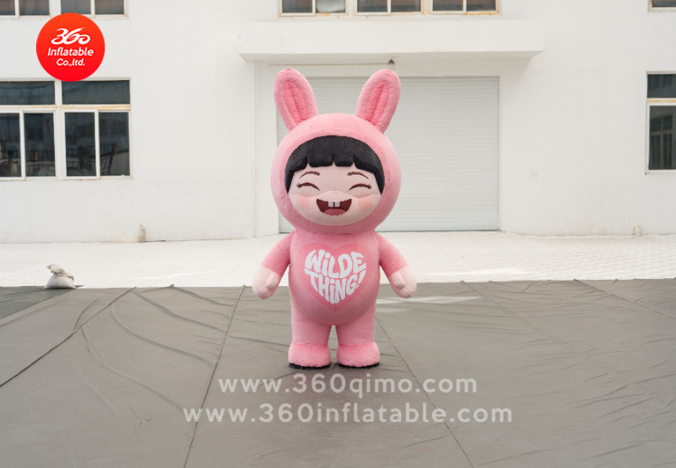 充气行走卡通可爱粉丝小兔子