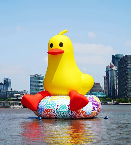 Giant Yellow Duck Inflatable Outdoor Display