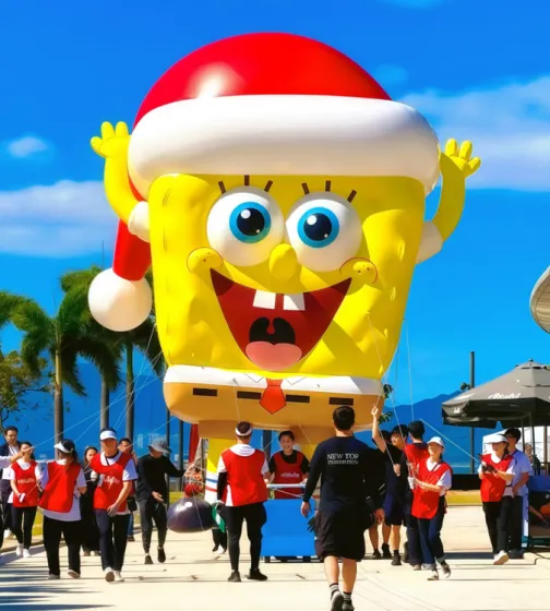 Giant SpongeBob SquarePants Inflatable Character Outdoor Event