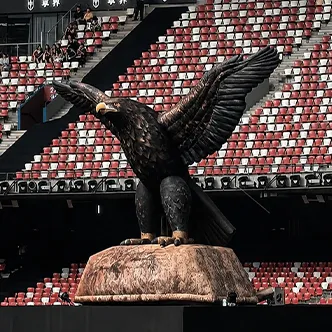 Giant eagle inflatable stage prop with spread wings