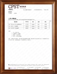 Test report No. C230811020001-1 issued by CPST (Eurones Products Testing) showing phthalate content testing per EN 14372:2004 on a transparent film sample, with DEHP, DBP and BBP all not detected (N.D.)