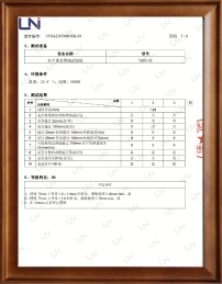 LED product flammability test report No. UNIA23050903SR-01 issued by Shenzhen United Testing, rated compliant at HB level